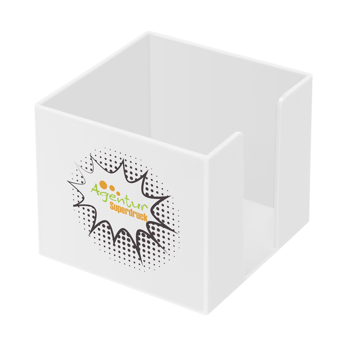 Zettelbox "Epsilon" als Werbeartikel mit Logo bedrucken