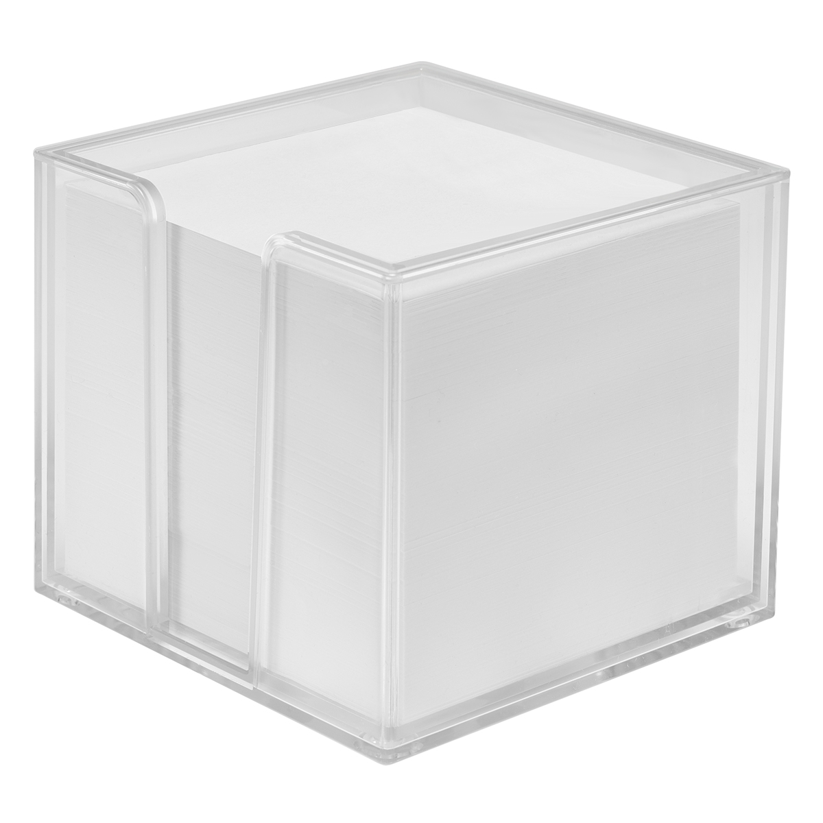 Zettelbox "Sigma", doppelwandig als Werbeartikel mit Logo bedrucken