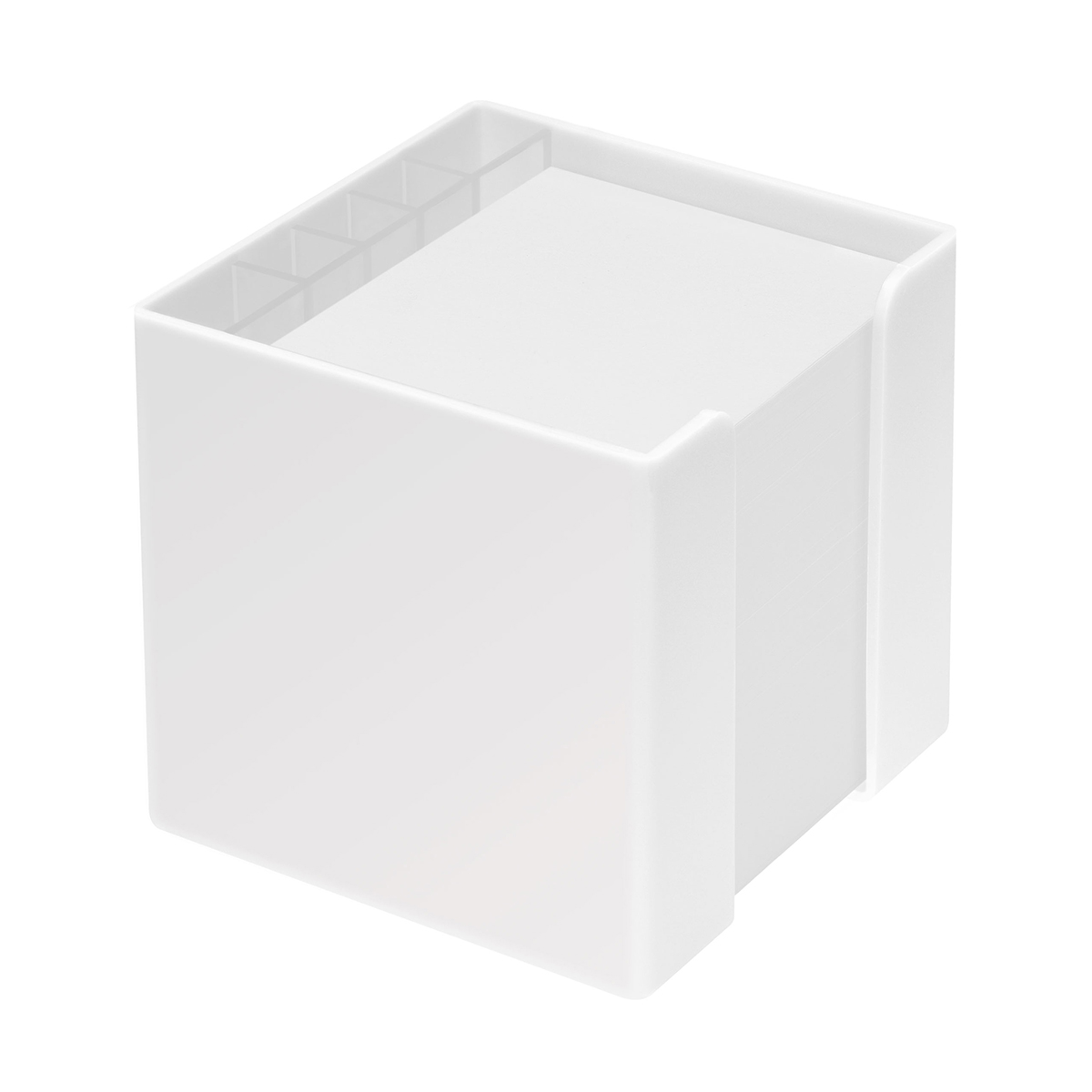 Zettelbox mit Köcher "Alpha" als Werbeartikel mit Logo bedrucken