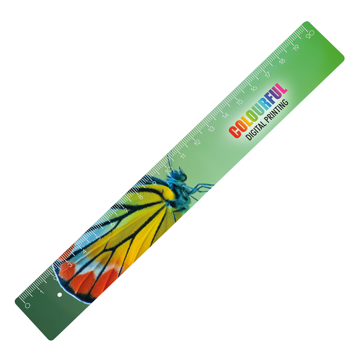 Lineal 20 cm als Werbeartikel mit Logo bedrucken