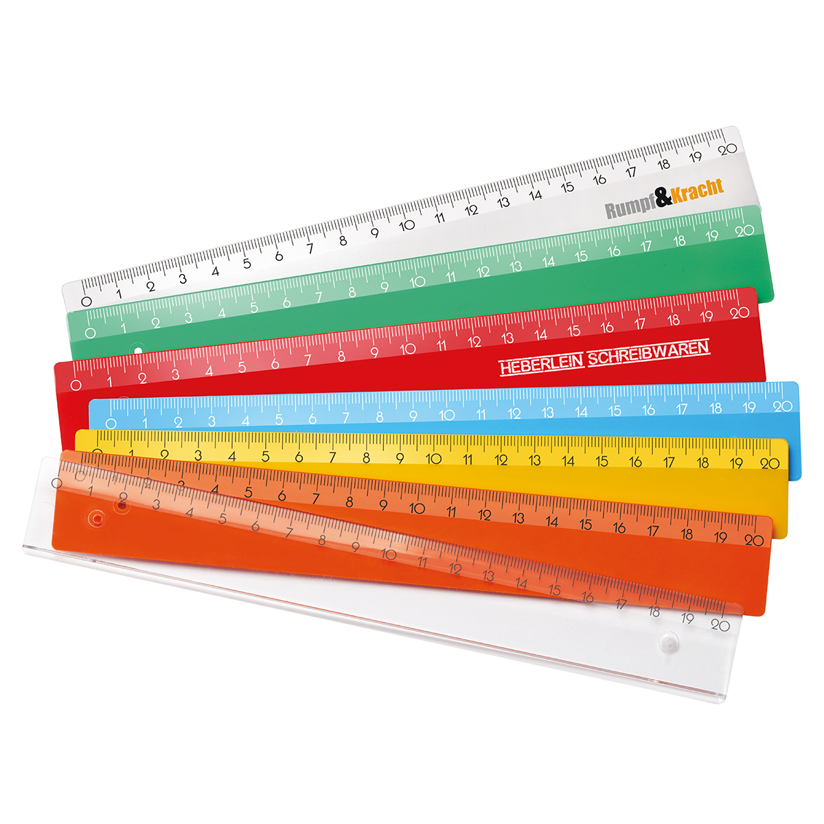 Lineal 20 cm als Werbeartikel mit Logo bedrucken