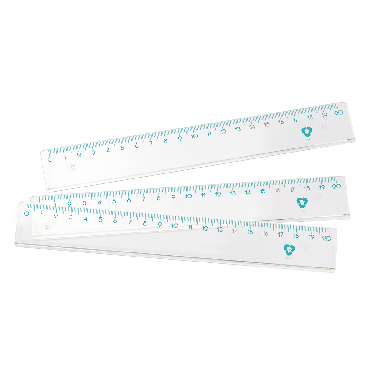 Lineal Bio 20 cm als Werbeartikel mit Logo bedrucken
