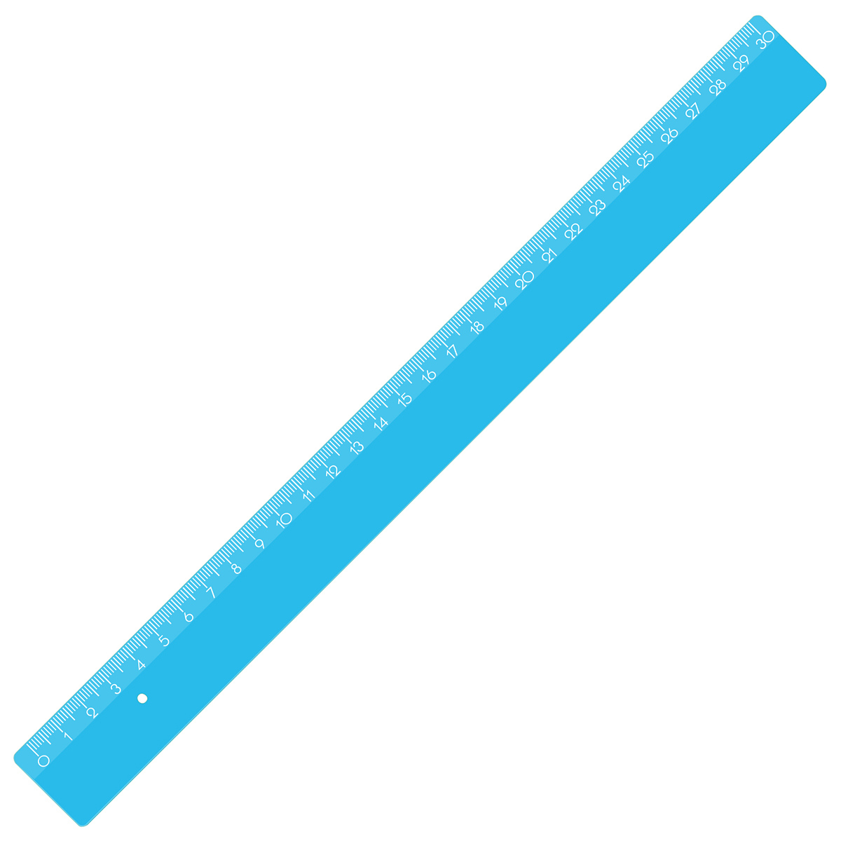 Lineal 30 cm als Werbeartikel mit Logo bedrucken