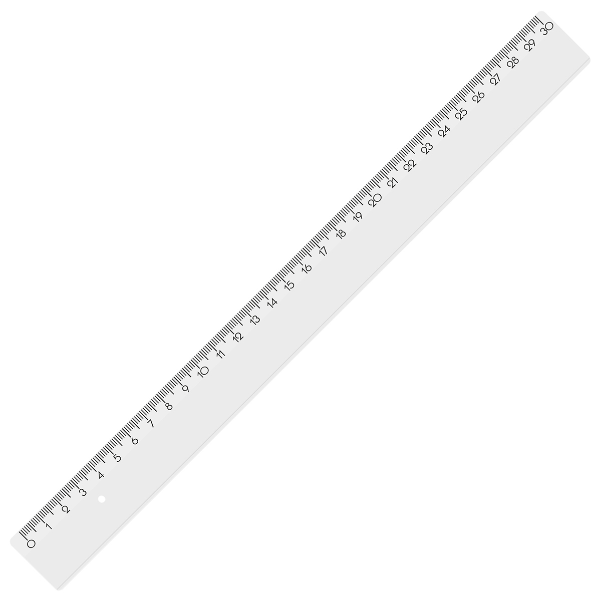 Lineal 30 cm als Werbeartikel mit Logo bedrucken