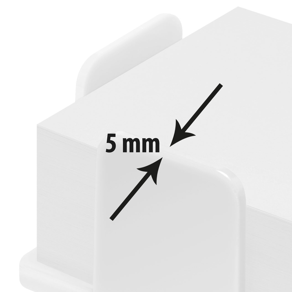Zettelbox, dickwandig "Theta" als Werbeartikel mit Logo bedrucken