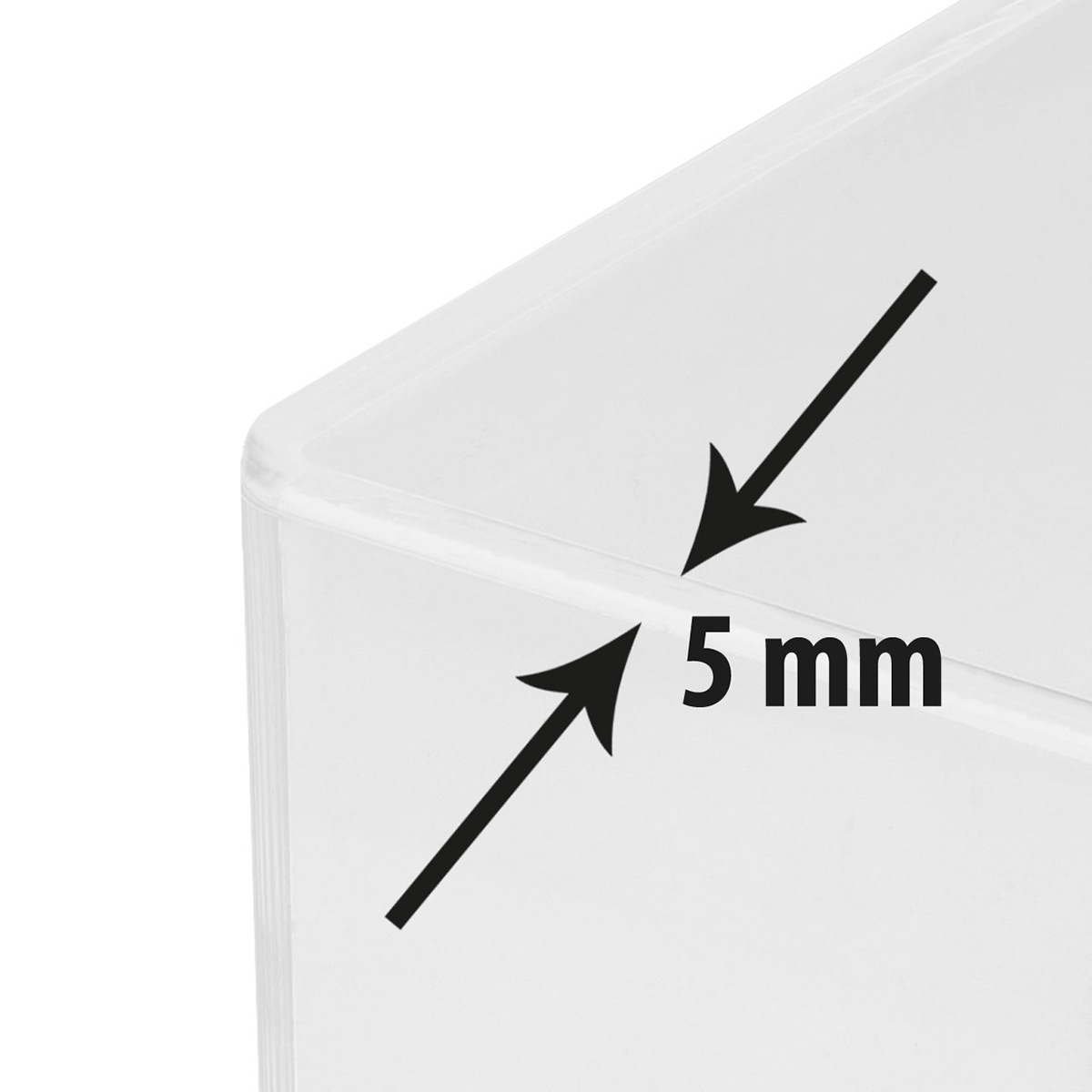 Zettelbox, dickwandig "Omikron" als Werbeartikel mit Logo bedrucken