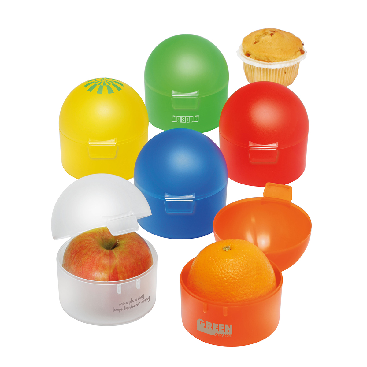 Obstdose als Werbeartikel mit Logo bedrucken