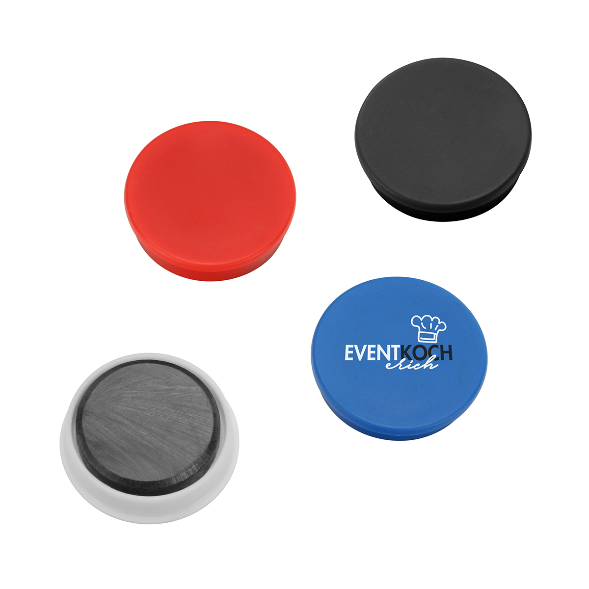 Magnet, rund als Werbeartikel mit Logo bedrucken