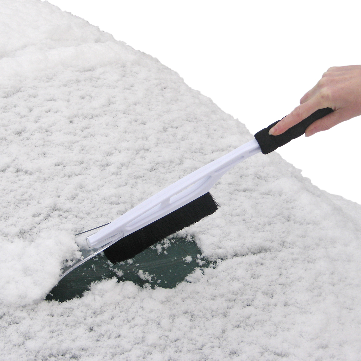 Eiskratzer mit Handbesen als Werbeartikel mit Logo bedrucken