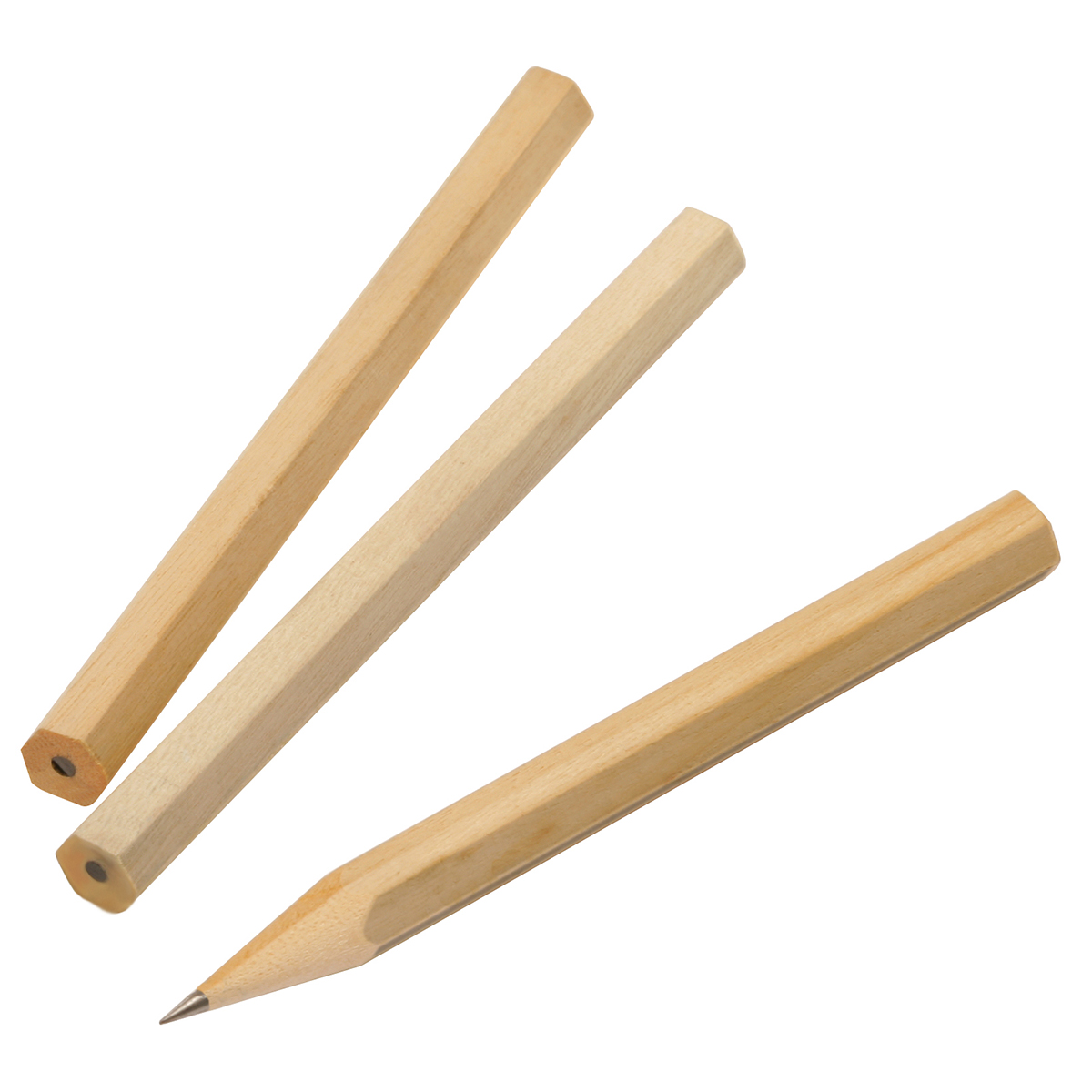 Bleistift, kurz als Werbeartikel mit Logo bedrucken
