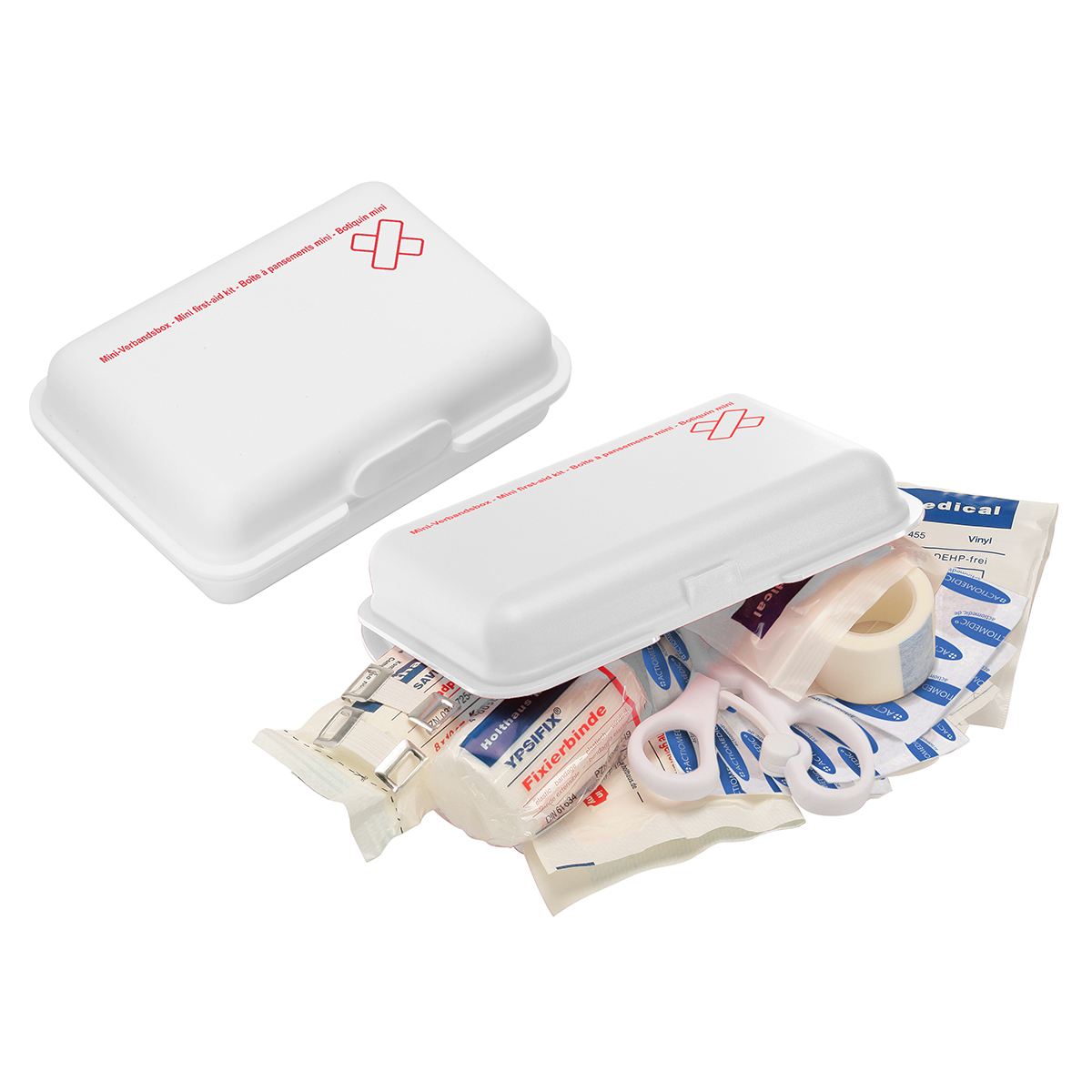 Verbandsbox, mini als Werbeartikel mit Logo bedrucken
