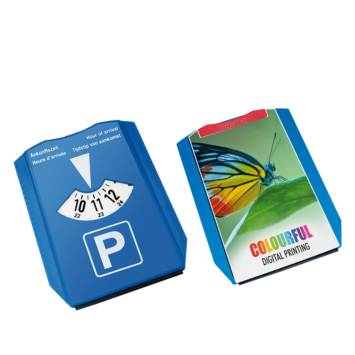 Parkscheibe "Beta" als Werbeartikel mit Logo bedrucken