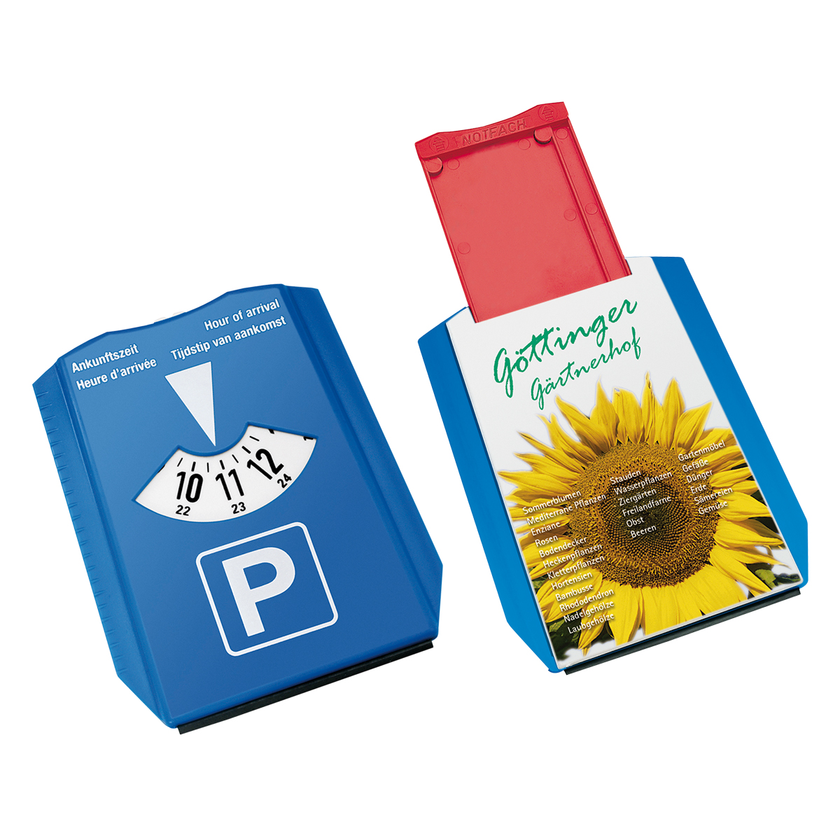 Parkscheibe "Beta" als Werbeartikel mit Logo bedrucken