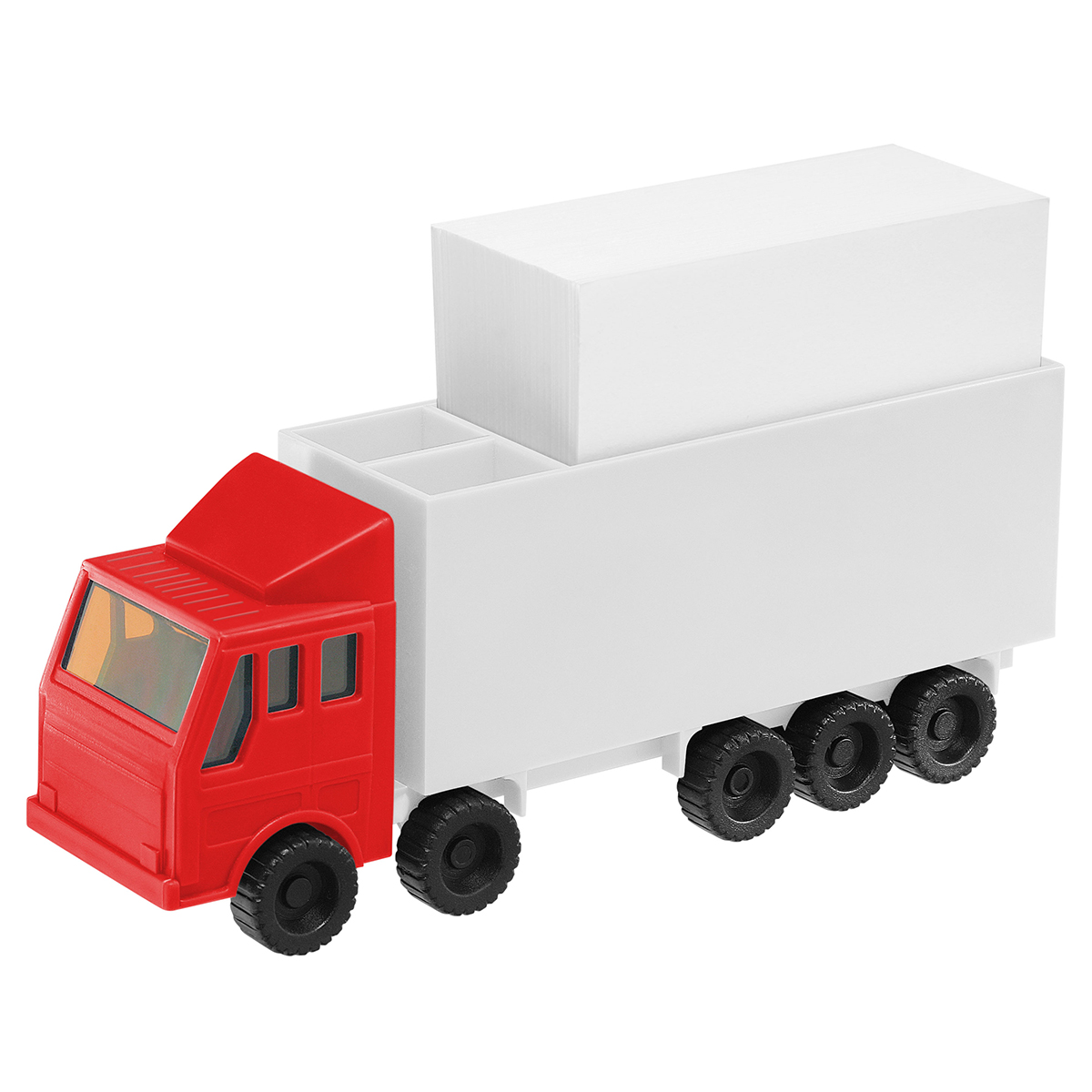 Zettelbox mit Köcher "LKW" als Werbeartikel mit Logo bedrucken