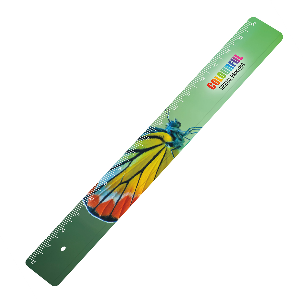 Lineal 16 cm als Werbeartikel mit Logo bedrucken