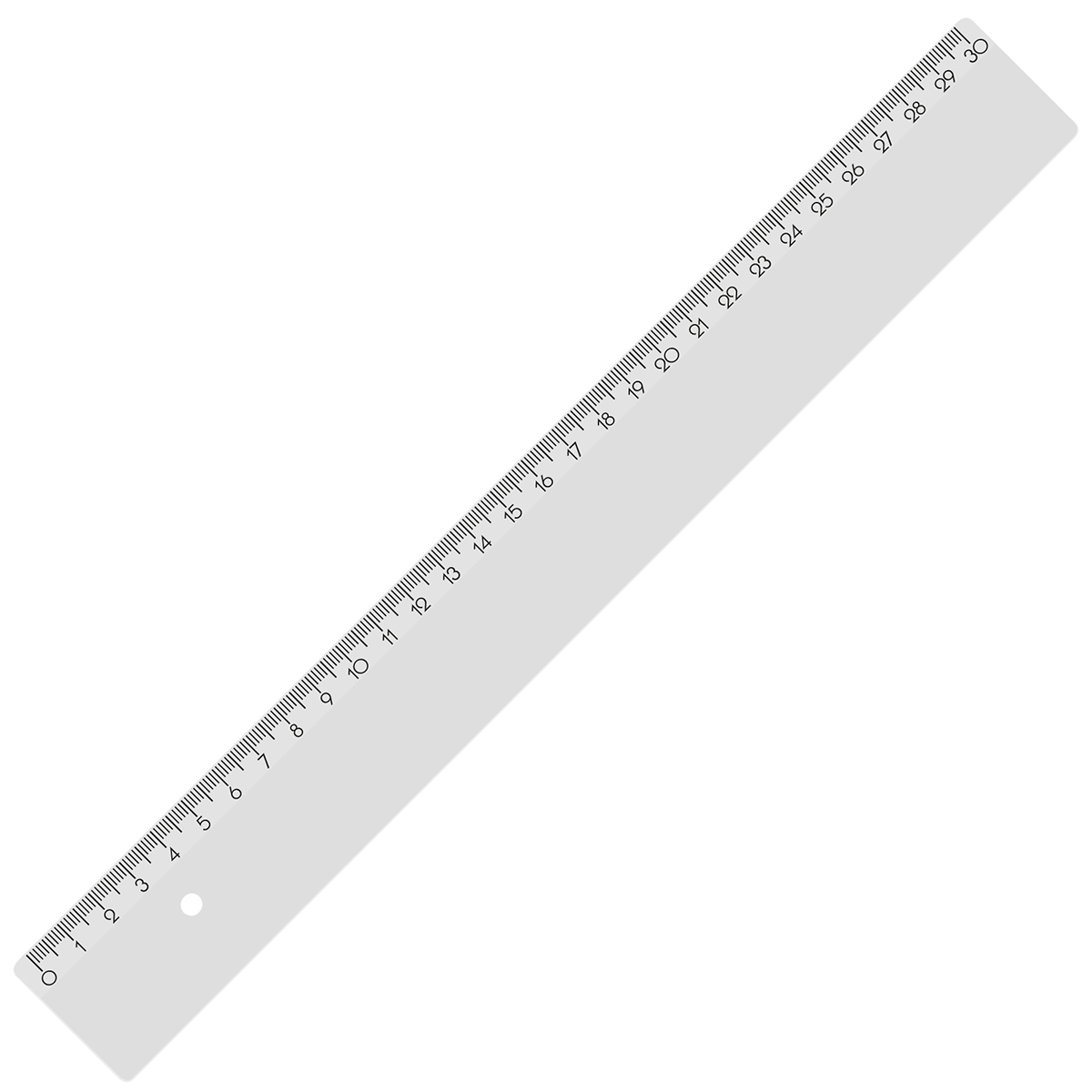 Lineal 30 cm als Werbeartikel mit Logo bedrucken