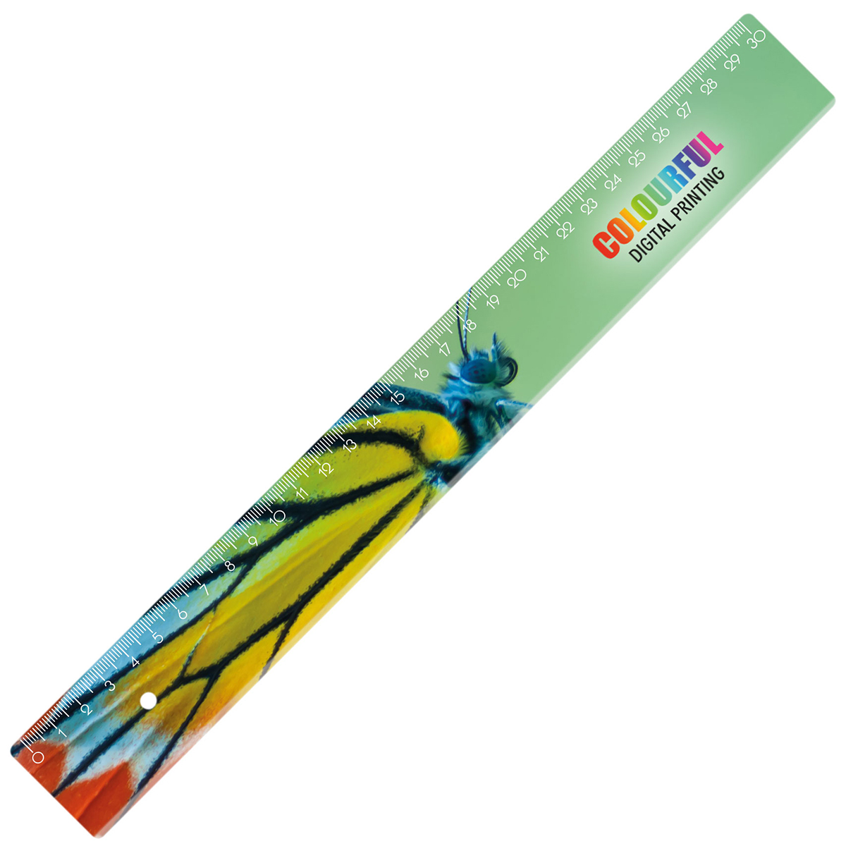 Lineal 30 cm als Werbeartikel mit Logo bedrucken