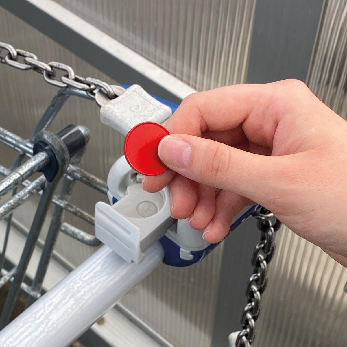 Chiphalter mit 1€-Chip "Alpha" als Werbeartikel mit Logo bedrucken