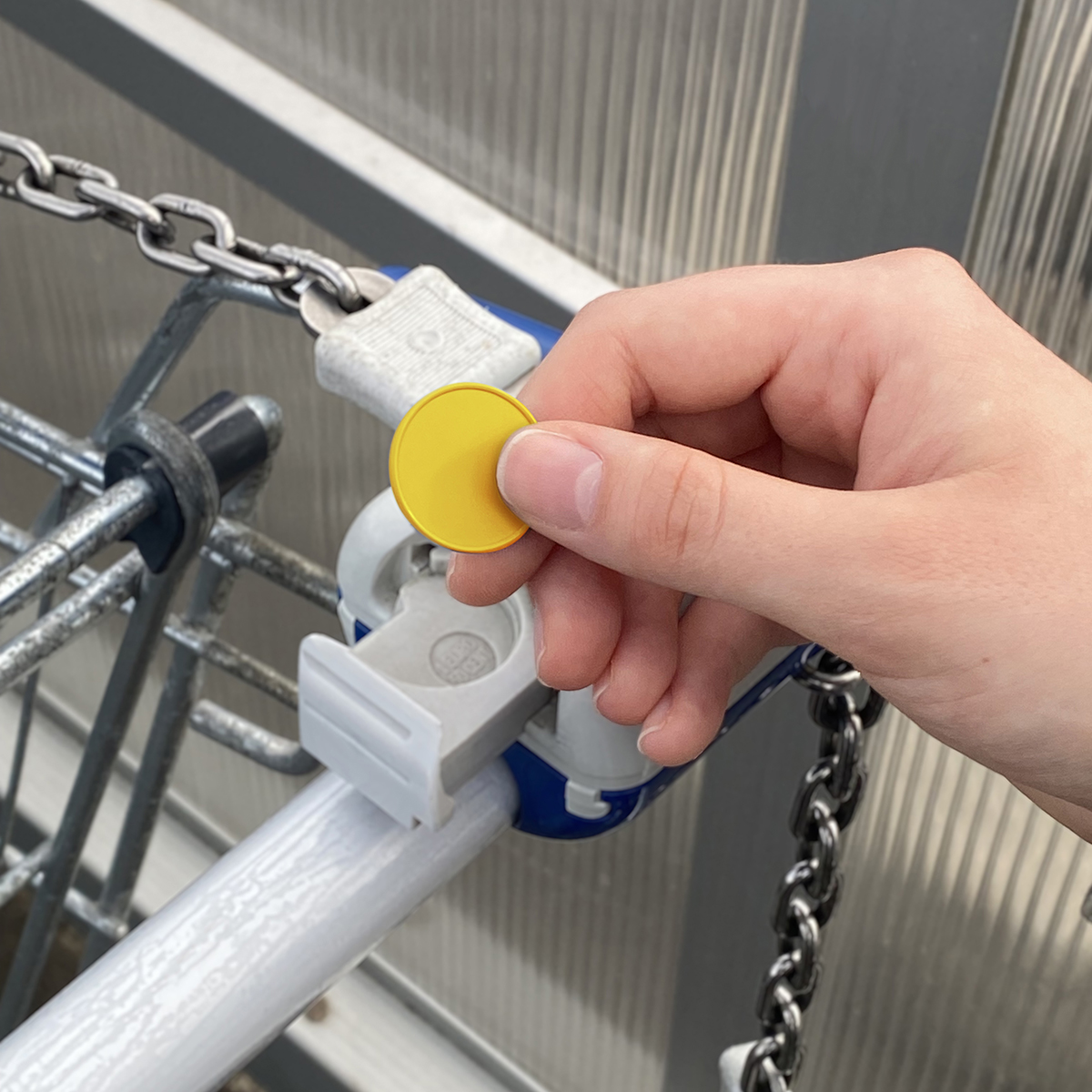 Chiphalter mit 1€-Chip "Alpha" als Werbeartikel mit Logo bedrucken