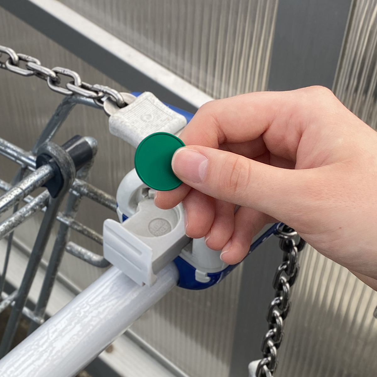 Chiphalter mit 1€-Chip "Alpha" als Werbeartikel mit Logo bedrucken