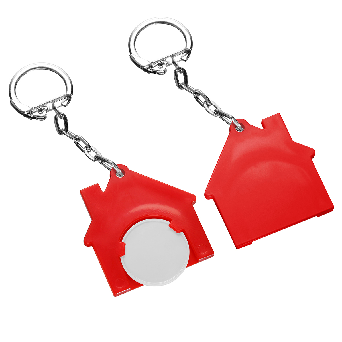 Chiphalter mit 1€-Chip "Haus" als Werbeartikel mit Logo bedrucken