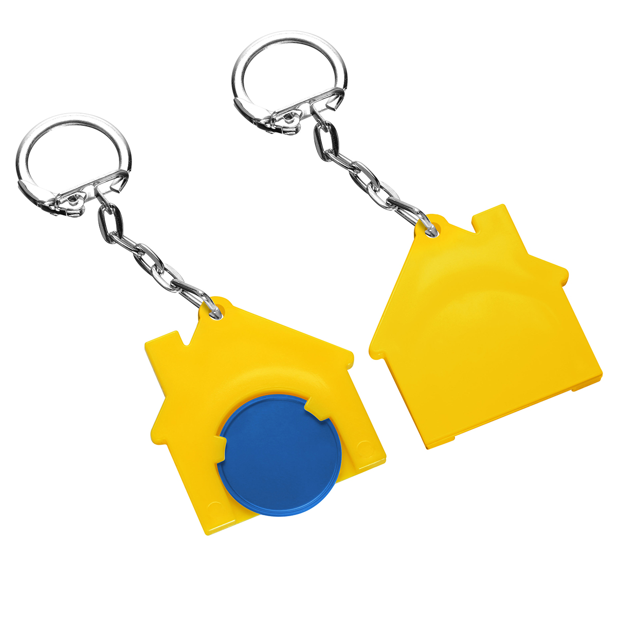 Chiphalter mit 1€-Chip "Haus" als Werbeartikel mit Logo bedrucken