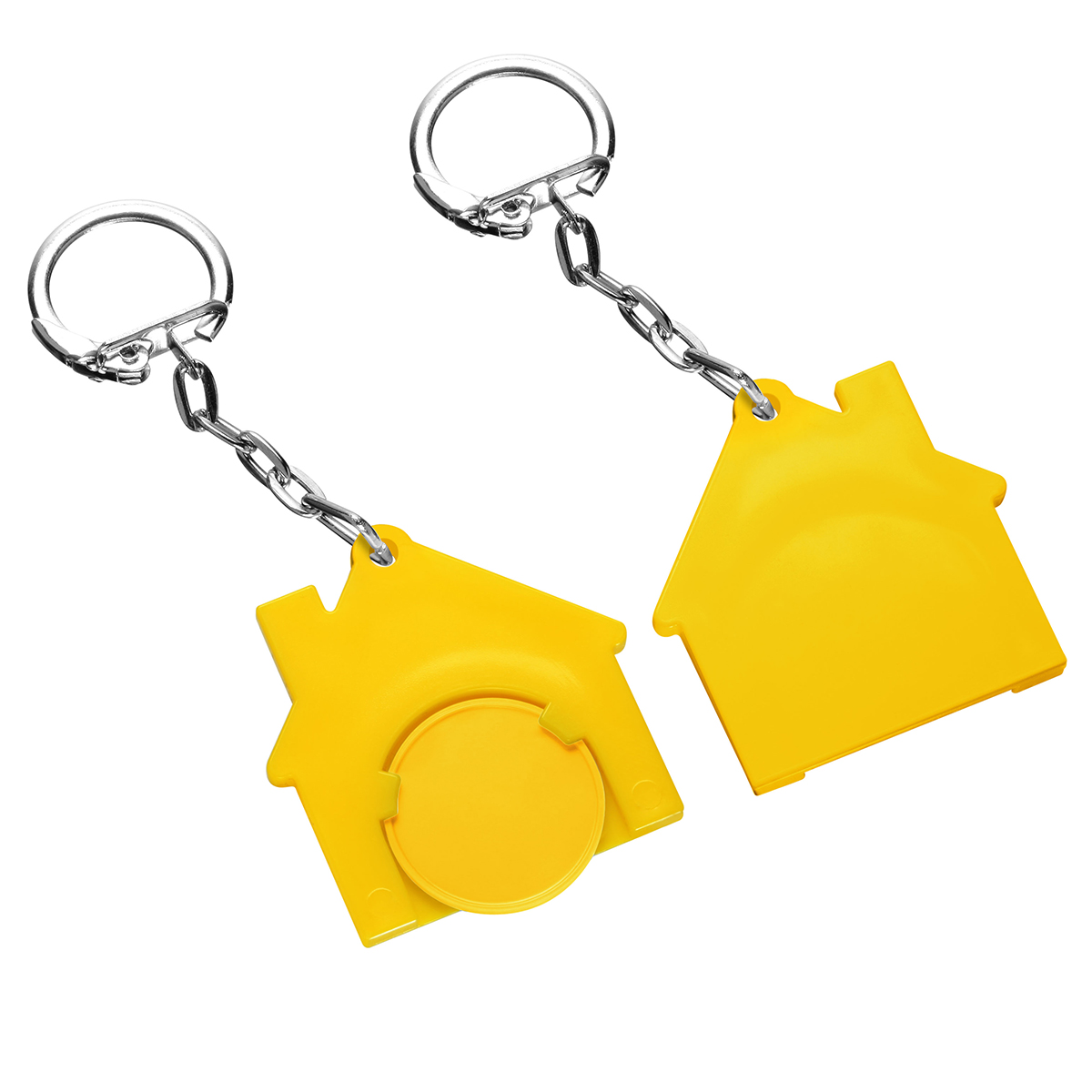 Chiphalter mit 1€-Chip "Haus" als Werbeartikel mit Logo bedrucken