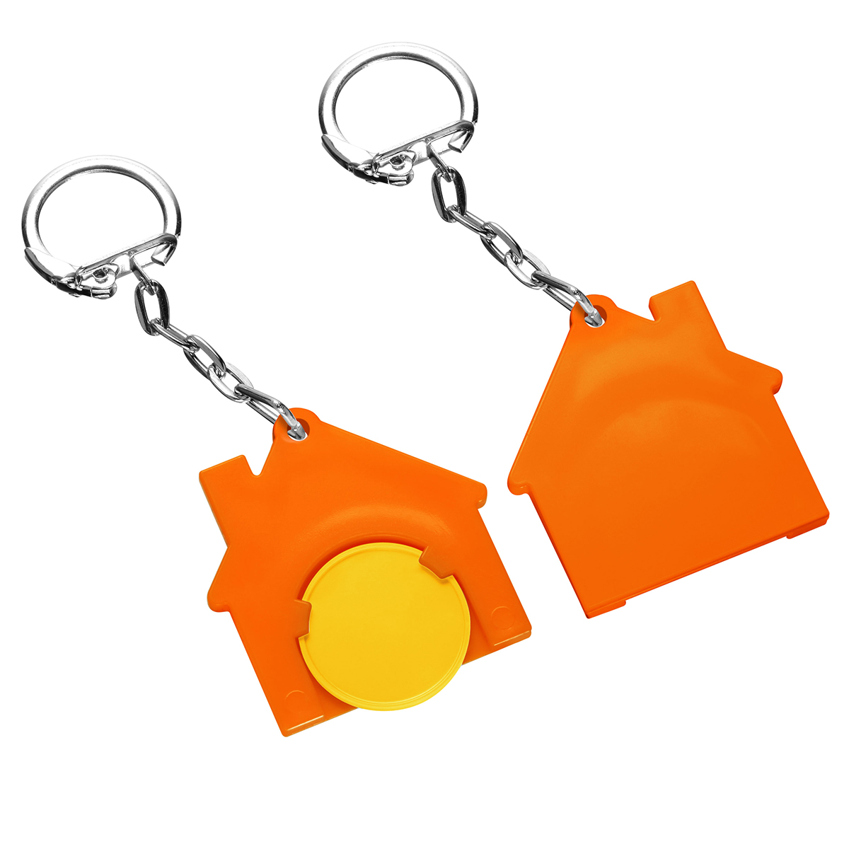 Chiphalter mit 1€-Chip "Haus" als Werbeartikel mit Logo bedrucken