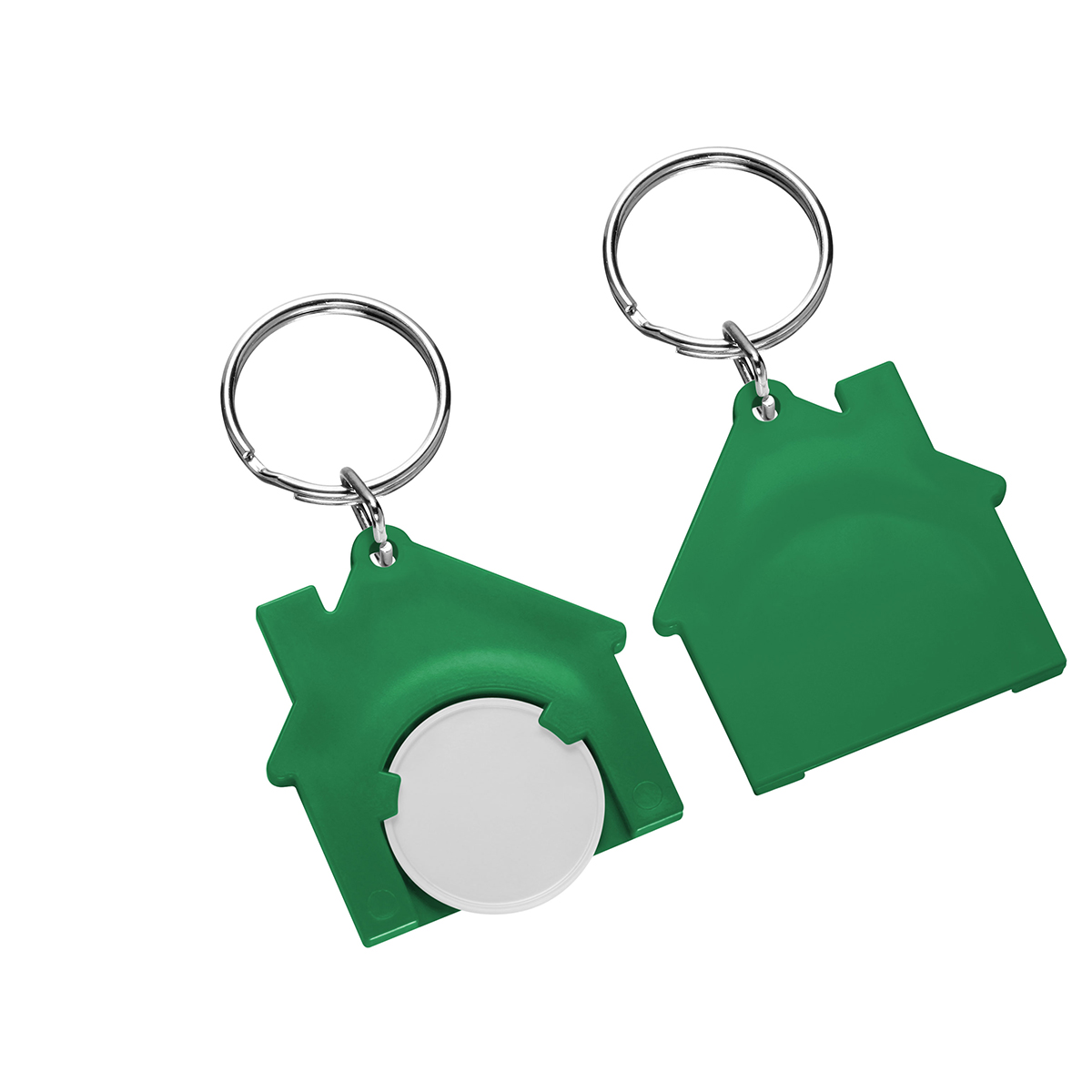 Chiphalter mit 1€-Chip "Haus" als Werbeartikel mit Logo bedrucken