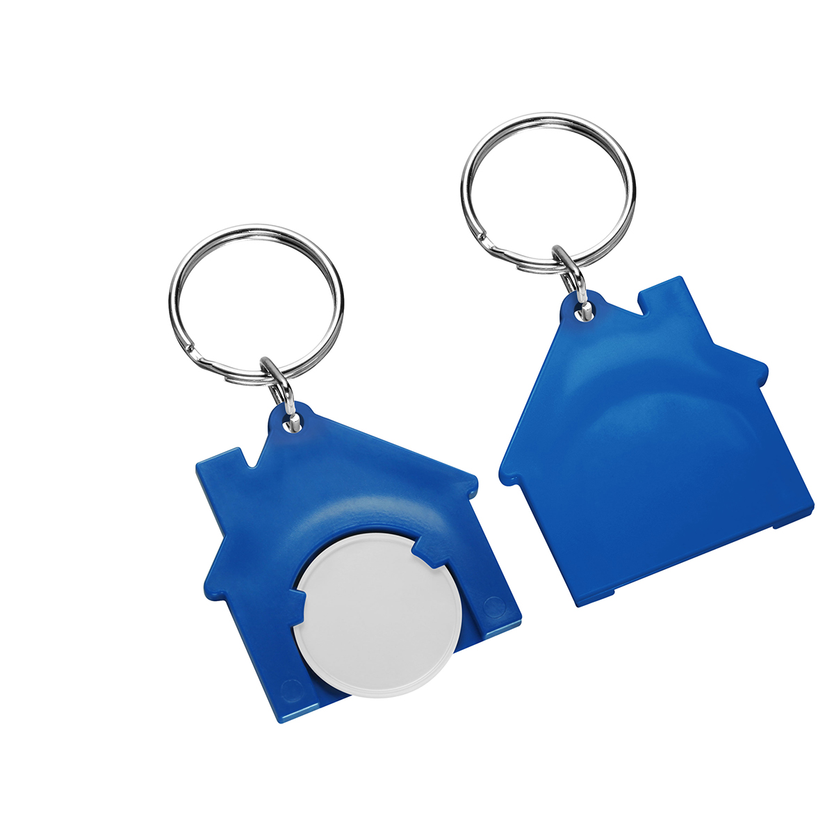 Chiphalter mit 1€-Chip "Haus" als Werbeartikel mit Logo bedrucken