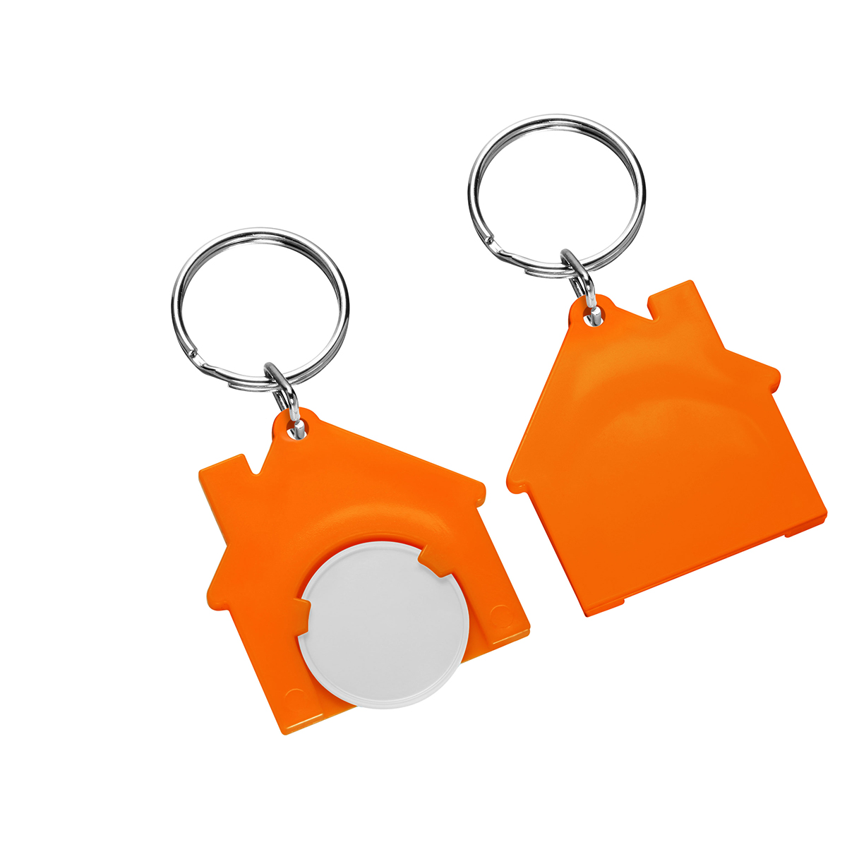 Chiphalter mit 1€-Chip "Haus" als Werbeartikel mit Logo bedrucken