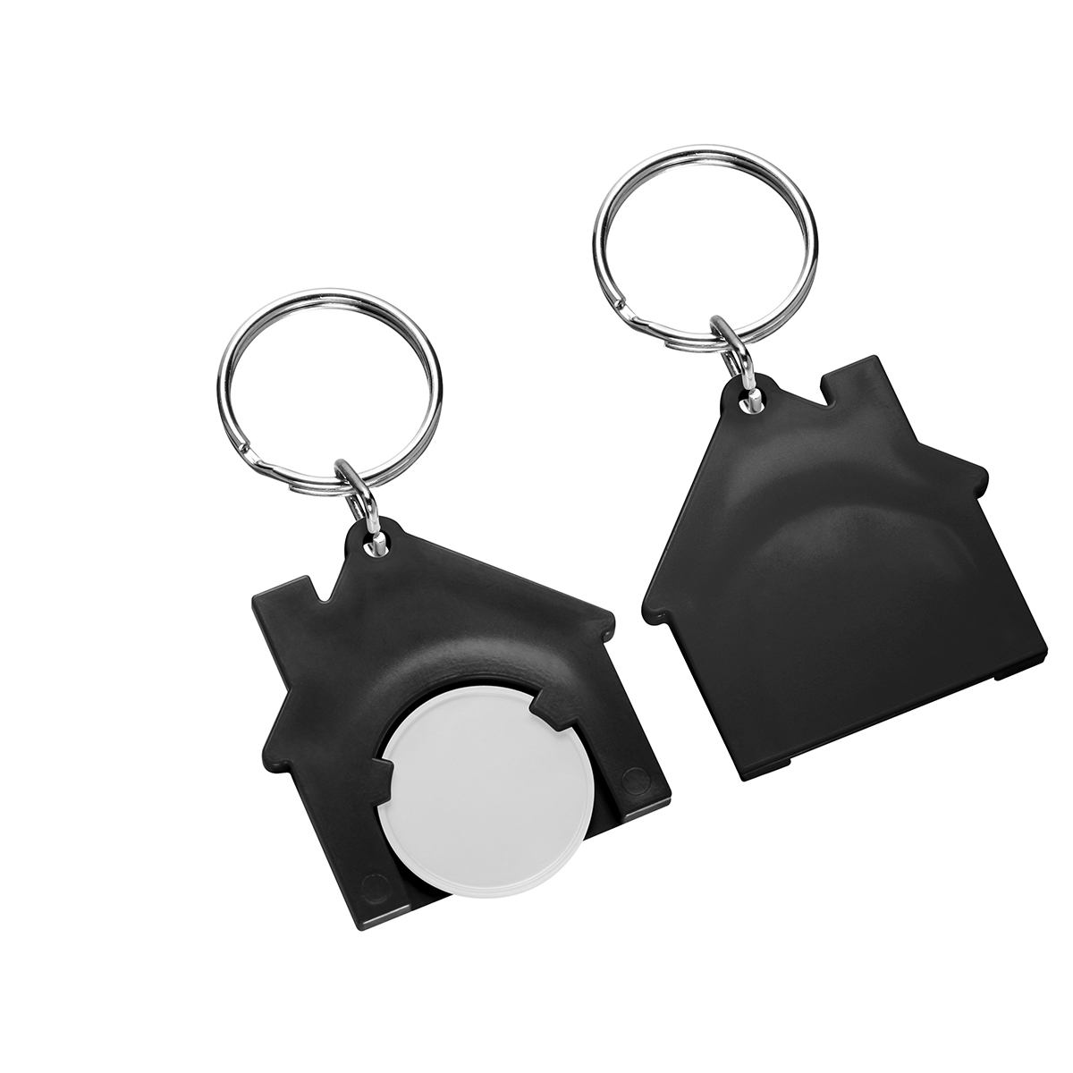 Chiphalter mit 1€-Chip "Haus" als Werbeartikel mit Logo bedrucken