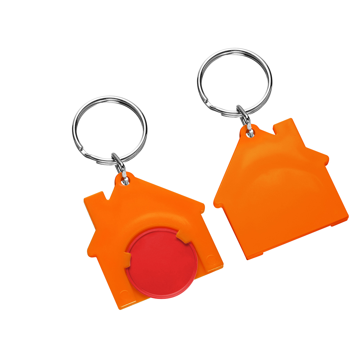 Chiphalter mit 1€-Chip "Haus" als Werbeartikel mit Logo bedrucken