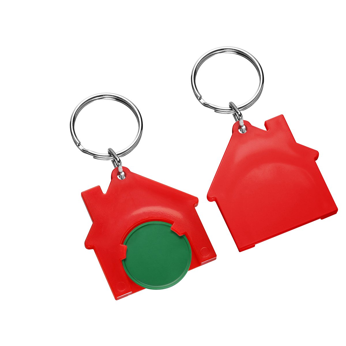Chiphalter mit 1€-Chip "Haus" als Werbeartikel mit Logo bedrucken