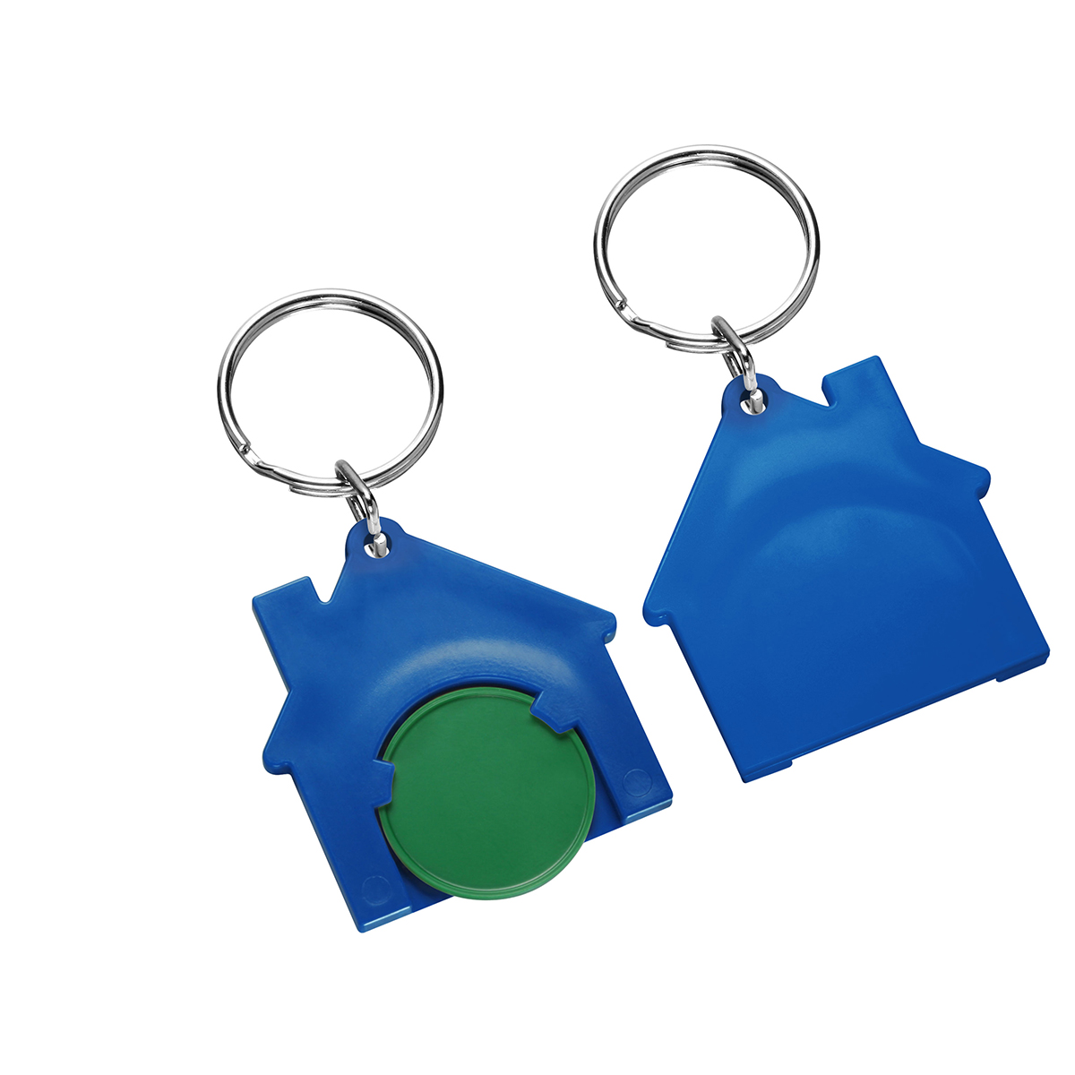 Chiphalter mit 1€-Chip "Haus" als Werbeartikel mit Logo bedrucken