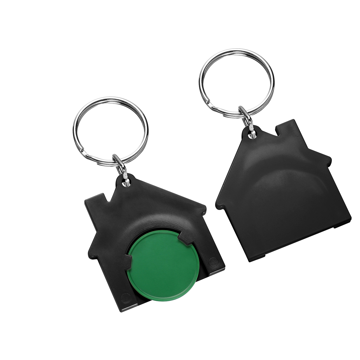 Chiphalter mit 1€-Chip "Haus" als Werbeartikel mit Logo bedrucken