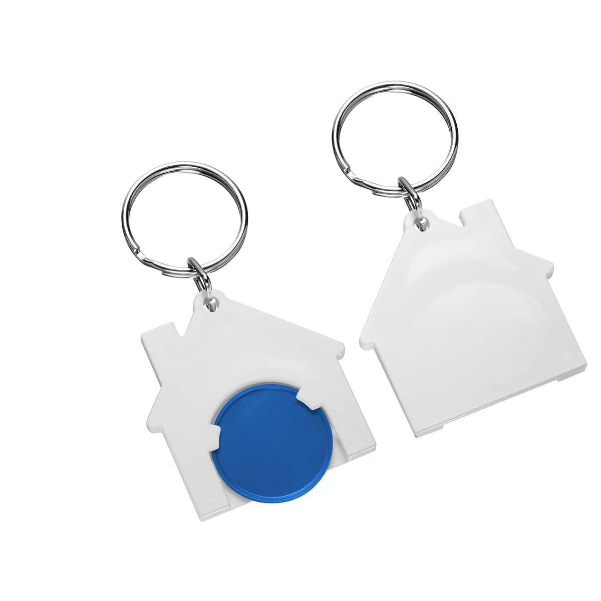 Chiphalter mit 1€-Chip "Haus" als Werbeartikel mit Logo bedrucken