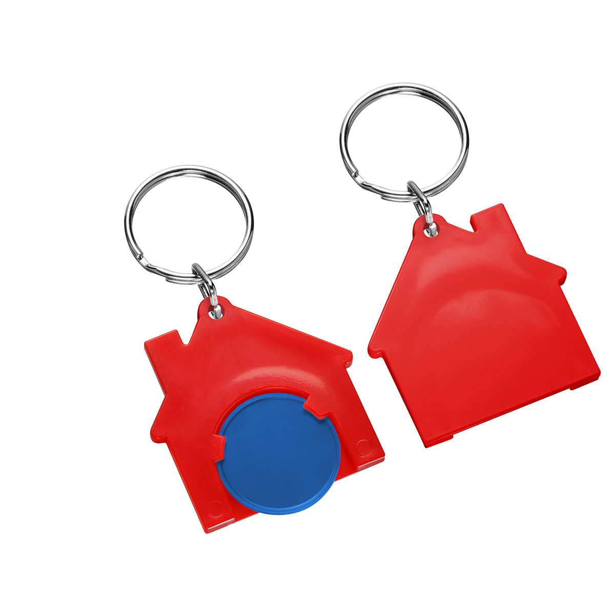 Chiphalter mit 1€-Chip "Haus" als Werbeartikel mit Logo bedrucken