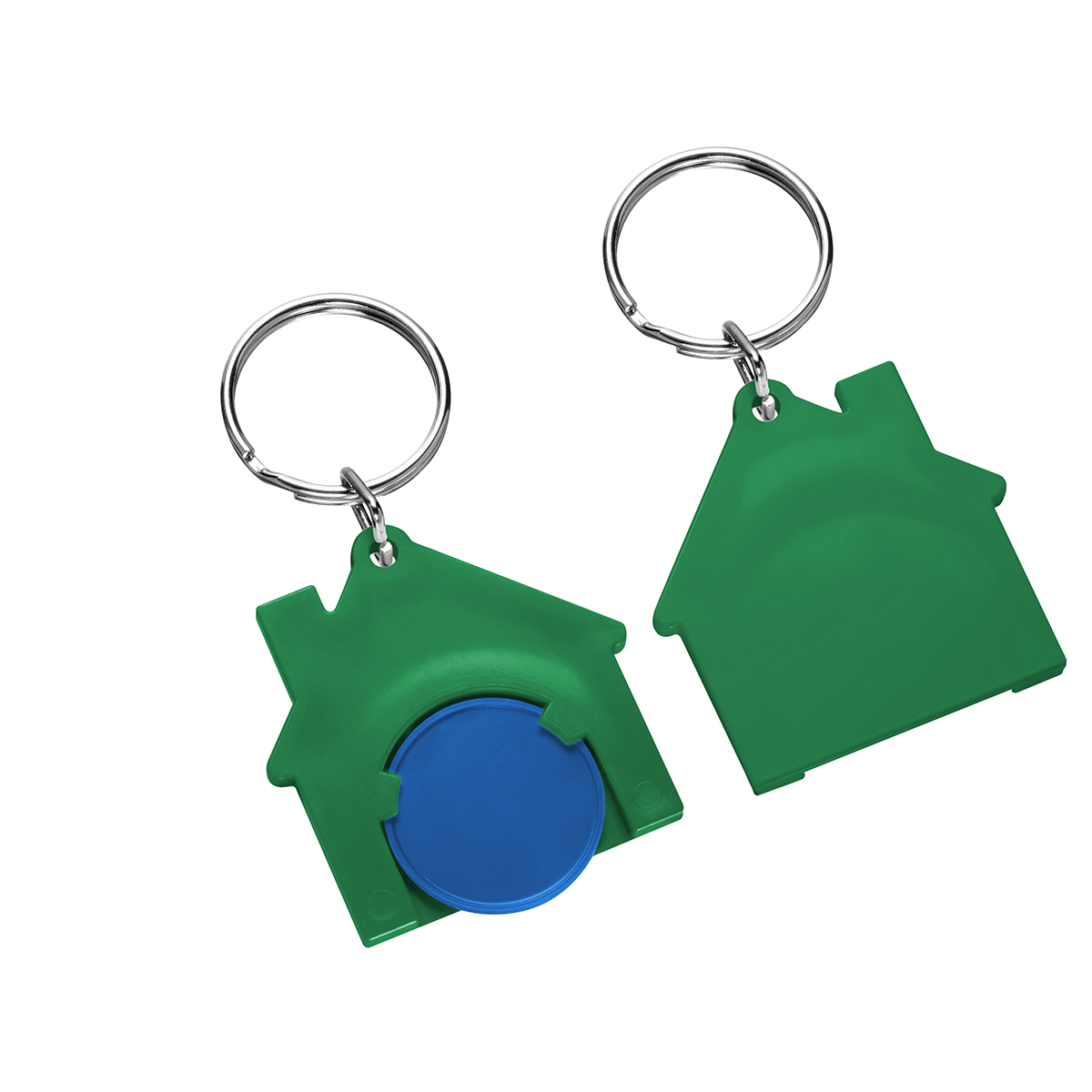 Chiphalter mit 1€-Chip "Haus" als Werbeartikel mit Logo bedrucken