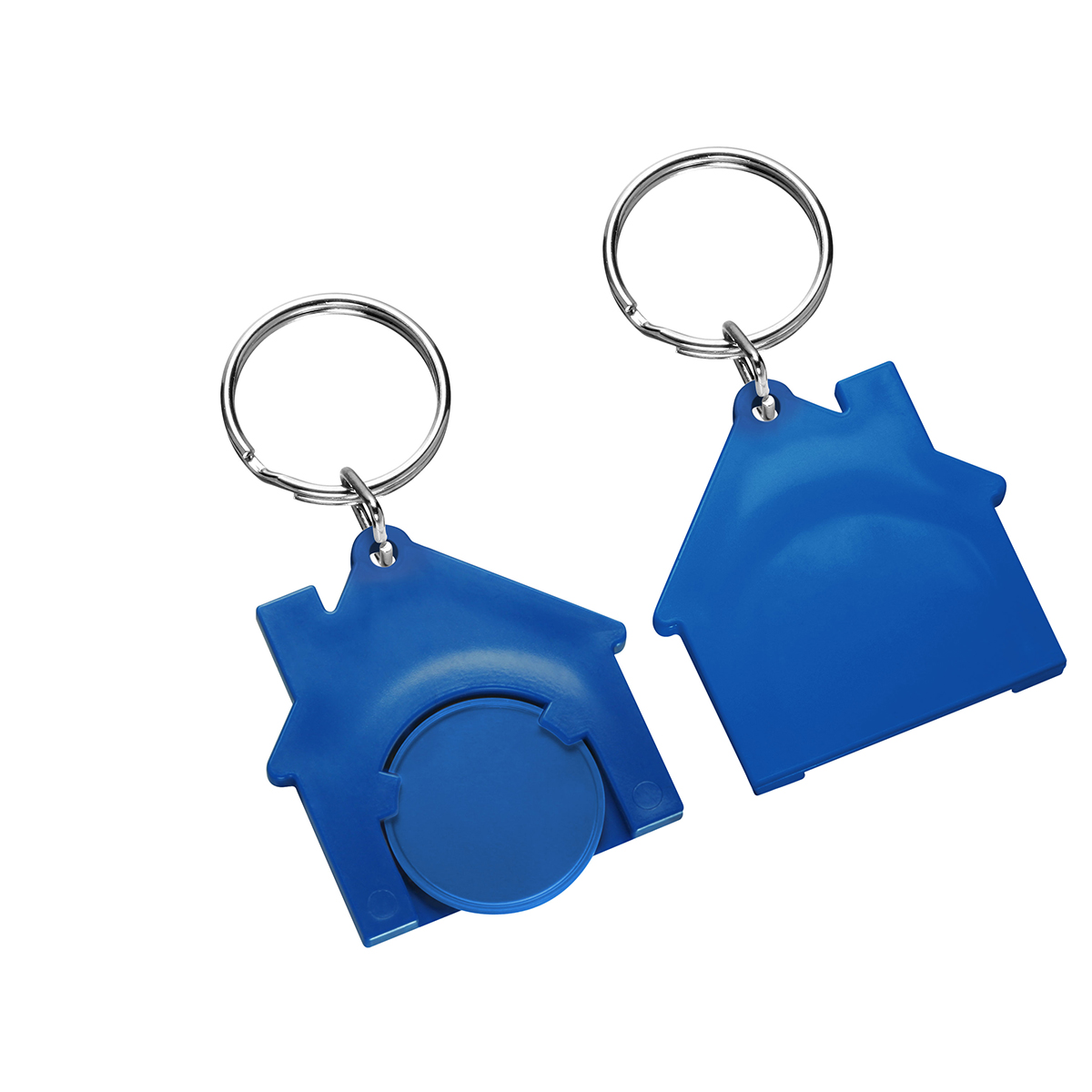 Chiphalter mit 1€-Chip "Haus" als Werbeartikel mit Logo bedrucken