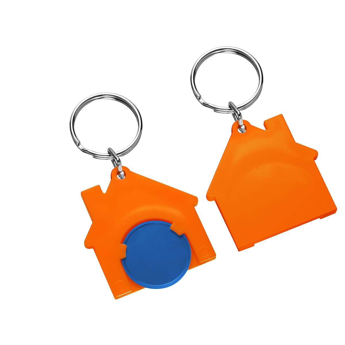 Chiphalter mit 1€-Chip "Haus" als Werbeartikel mit Logo bedrucken