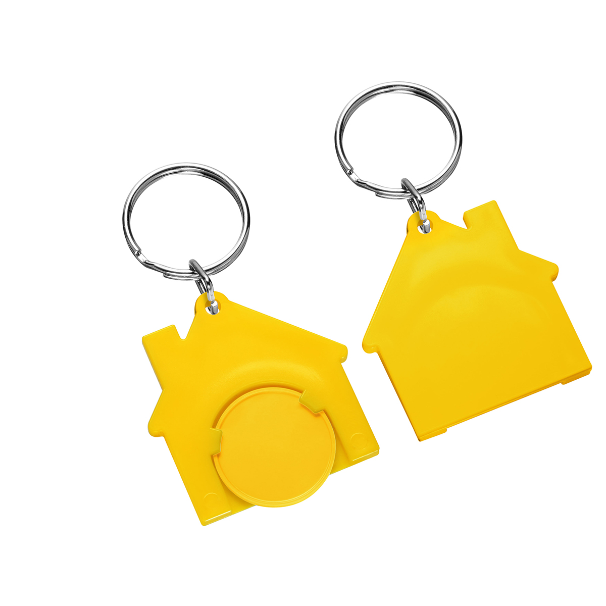 Chiphalter mit 1€-Chip "Haus" als Werbeartikel mit Logo bedrucken