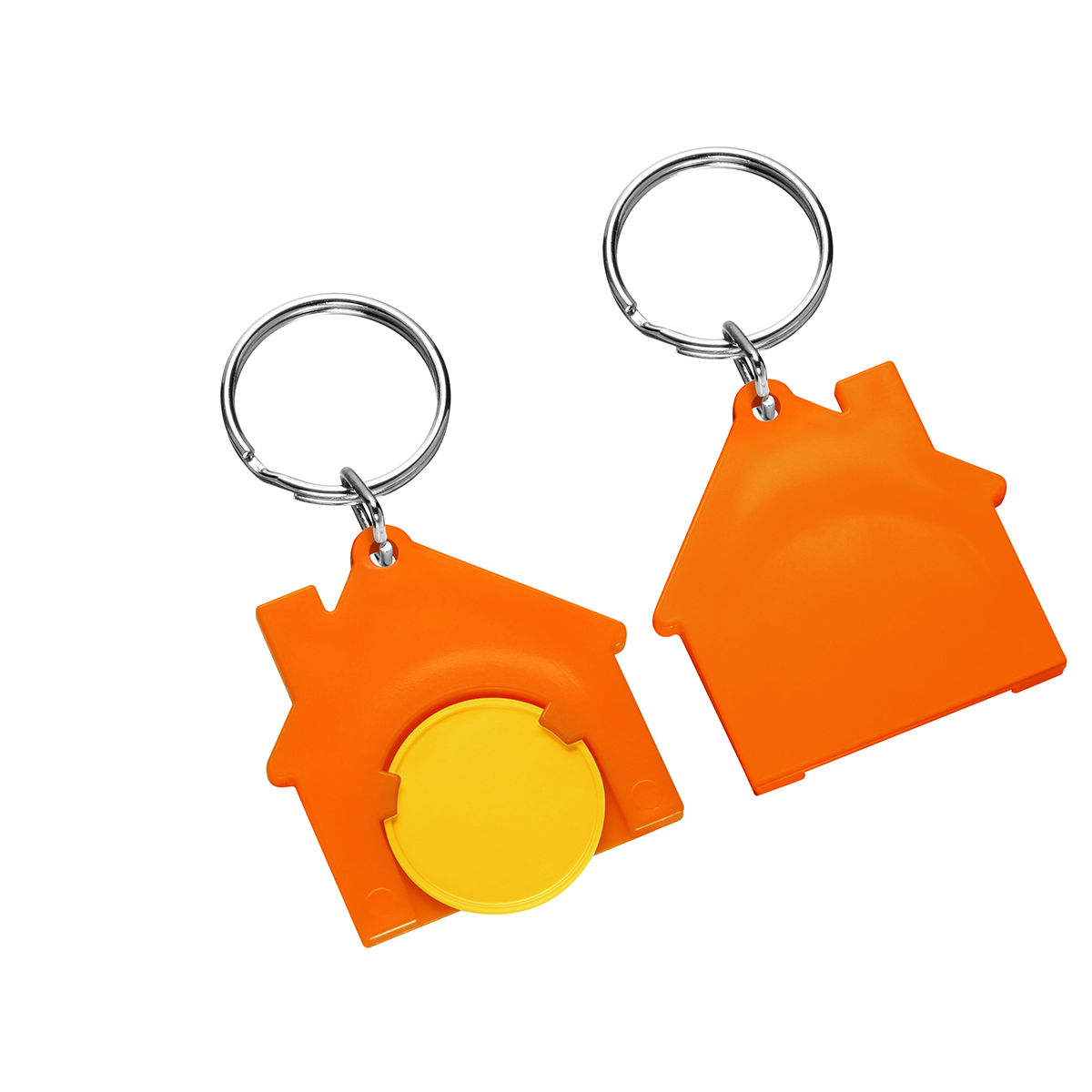 Chiphalter mit 1€-Chip "Haus" als Werbeartikel mit Logo bedrucken