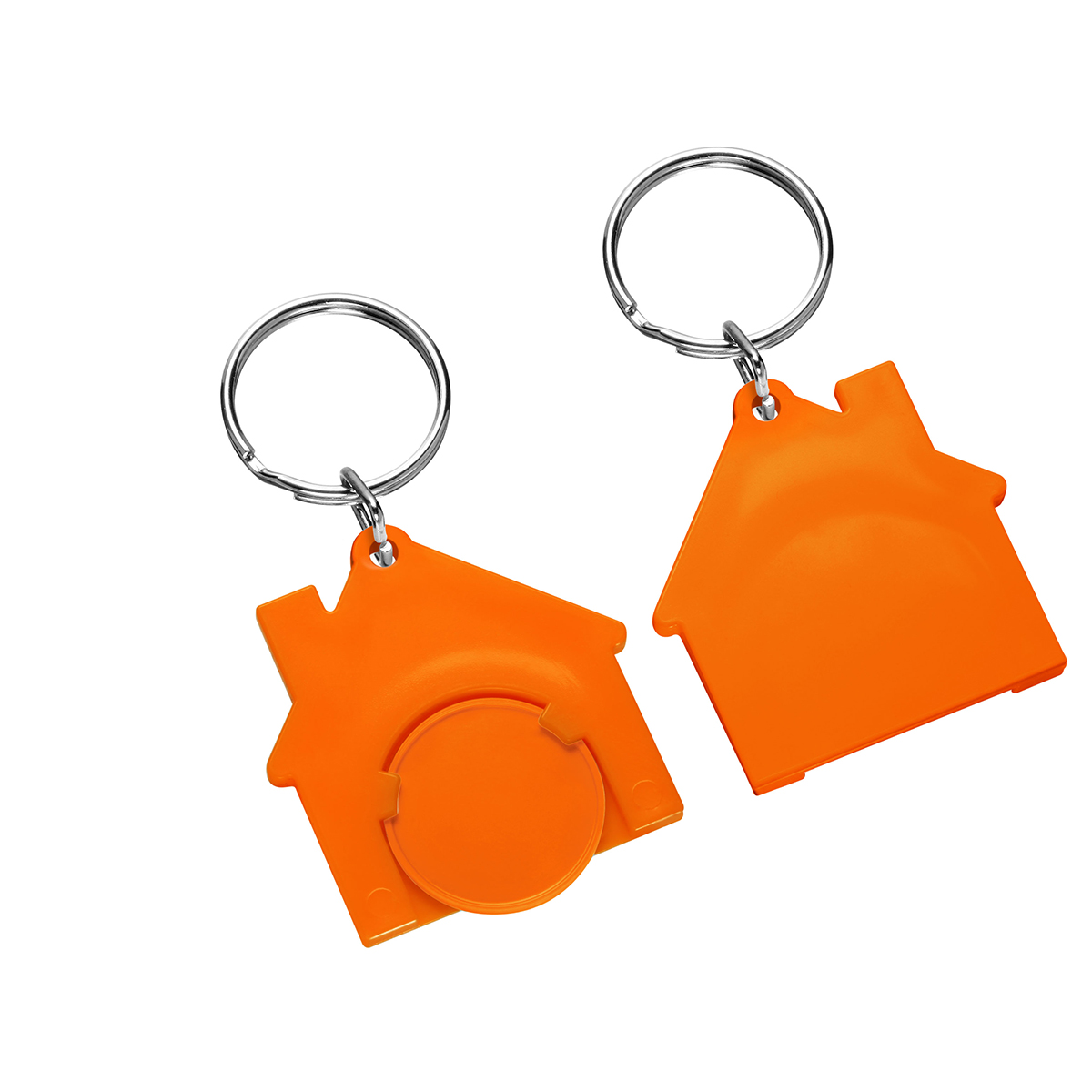 Chiphalter mit 1€-Chip "Haus" als Werbeartikel mit Logo bedrucken
