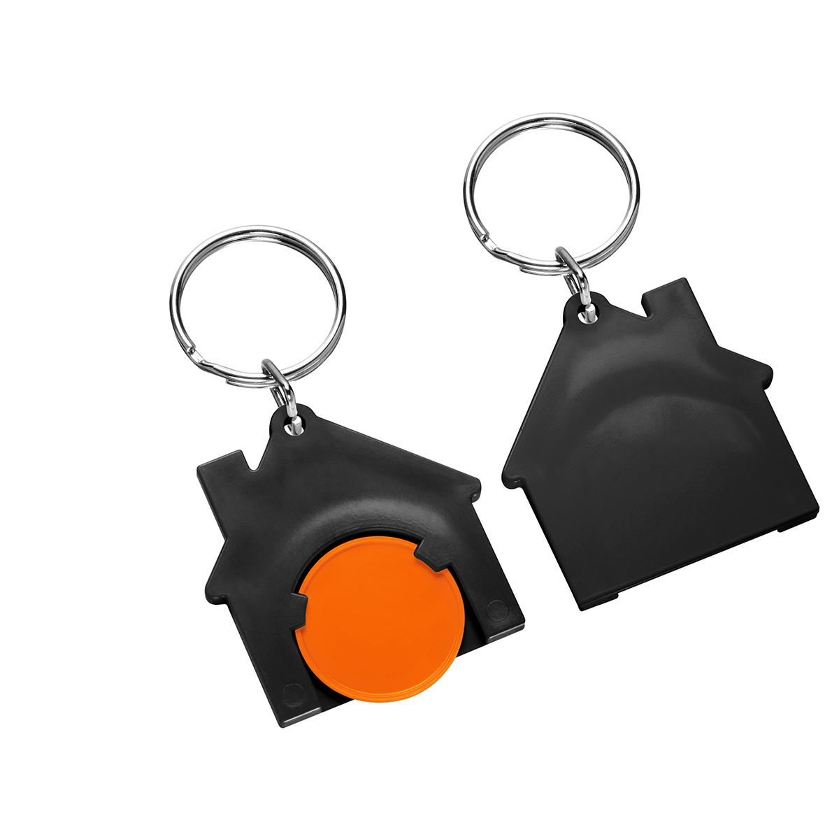 Chiphalter mit 1€-Chip "Haus" als Werbeartikel mit Logo bedrucken