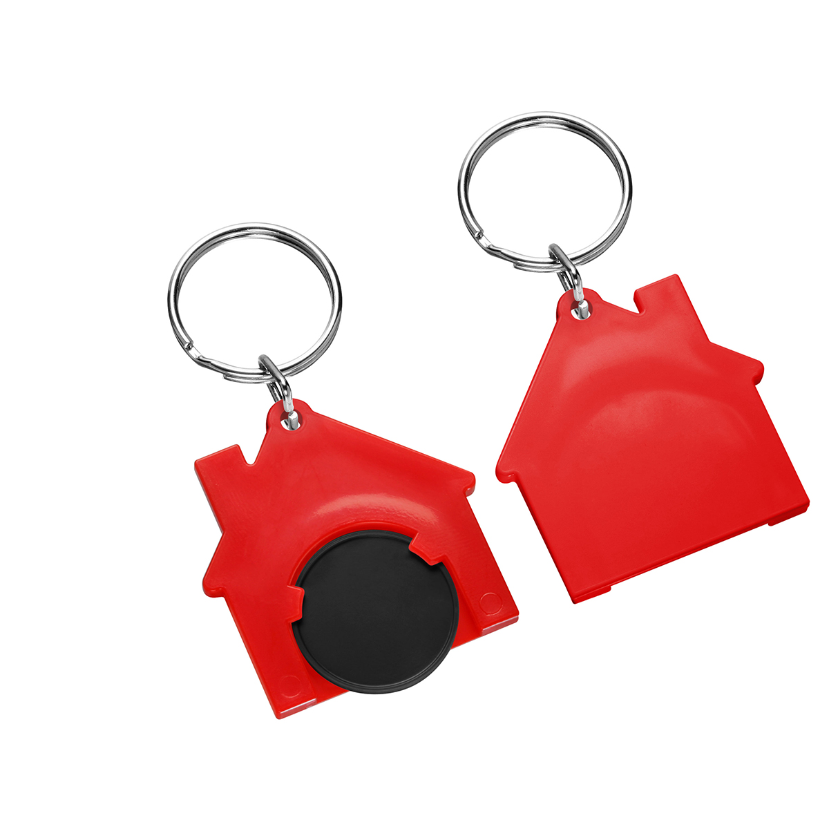 Chiphalter mit 1€-Chip "Haus" als Werbeartikel mit Logo bedrucken