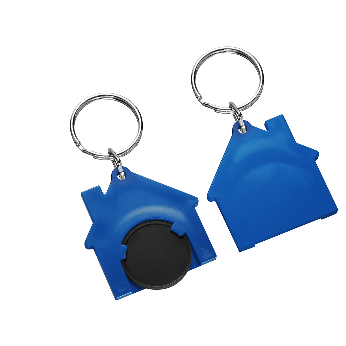 Chiphalter mit 1€-Chip "Haus" als Werbeartikel mit Logo bedrucken