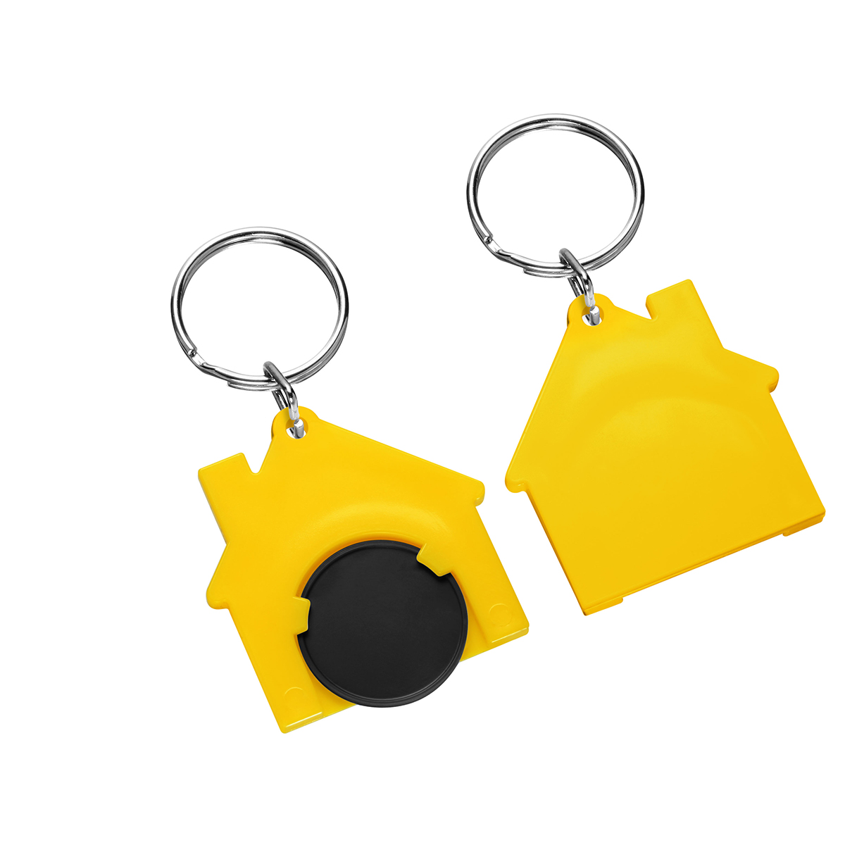 Chiphalter mit 1€-Chip "Haus" als Werbeartikel mit Logo bedrucken