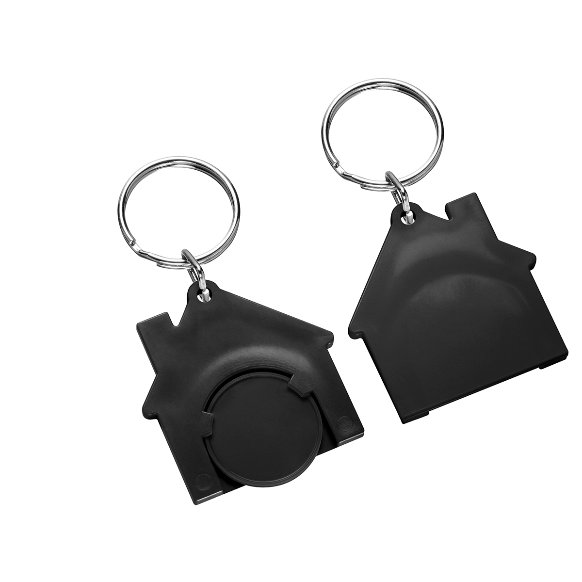 Chiphalter mit 1€-Chip "Haus" als Werbeartikel mit Logo bedrucken