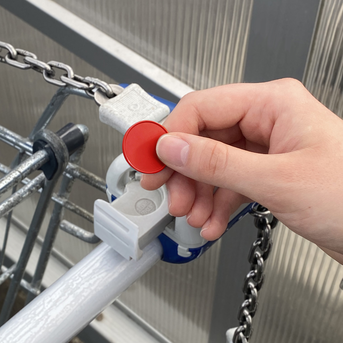 Chiphalter mit 1€-Chip "Gamma" als Werbeartikel mit Logo bedrucken